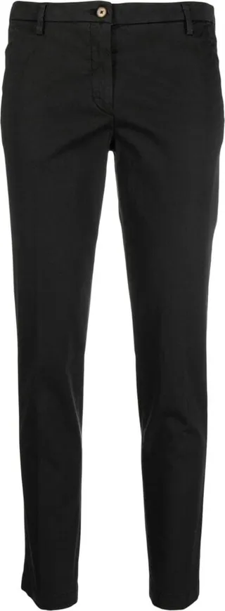 Slim-Fit Cotton Trousers