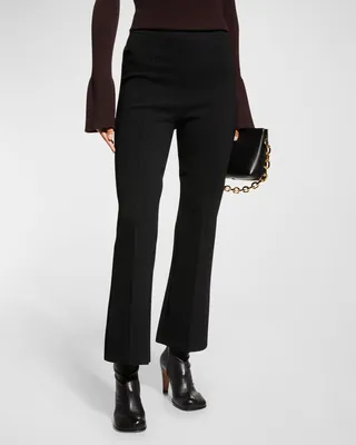 Brooklyn Flared Pinktuck Ankle Pants