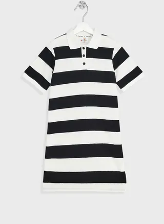 Girls Stripe Polo Dress