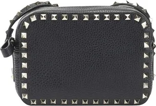 Small Rockstud calfskin crossbody bag