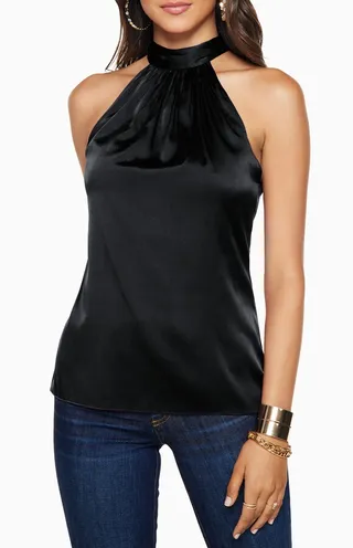 Lori Stretch Silk Halter Top