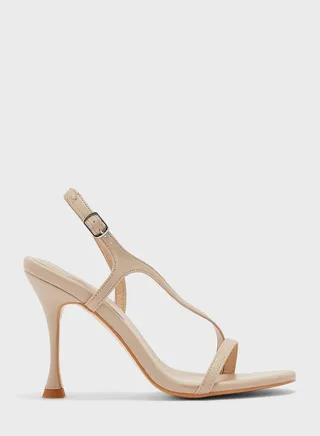 Round Toe Asymetric Sandal