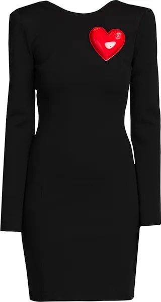 Jersey Long-Sleeve Heart Dress