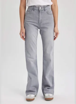 Woman Denim Trousers Flare Fit