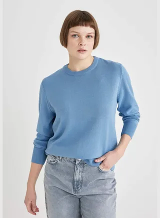 Woman Tricot Pullover Long Sleeve