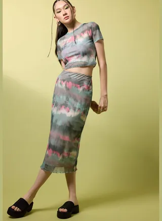 Woman Knitted Skirt