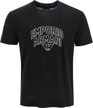 Emporio Armani Logo Printed Crewneck T-Shirt