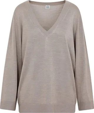 Totême V-Neck Long-Sleeved Jumper