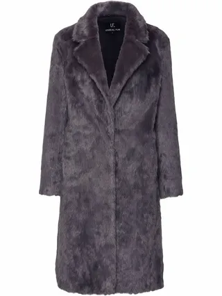 Moon Flower faux fur coat