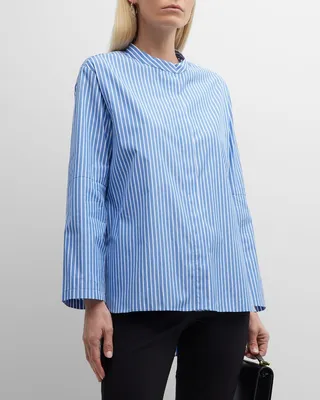 Linda Striped Button-Front Shirt