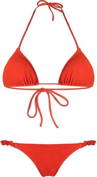 Halterneck Triangle Bikini Set