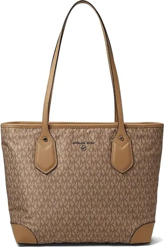 MICHAEL Michael Kors Eva Small Top Zip Tote (Camel) Handbags
