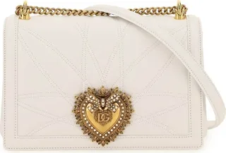 Dolce & Gabbana Logo Plaque Devotion Shoulder Bag