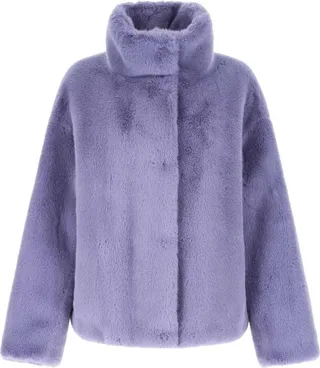 Stand Studio Zendaya High Neck Faux-Fur Jacket