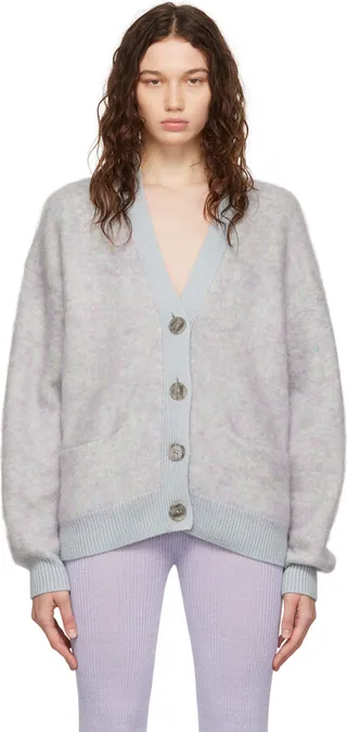 Acne Studios Purple Brushed Cardigan
