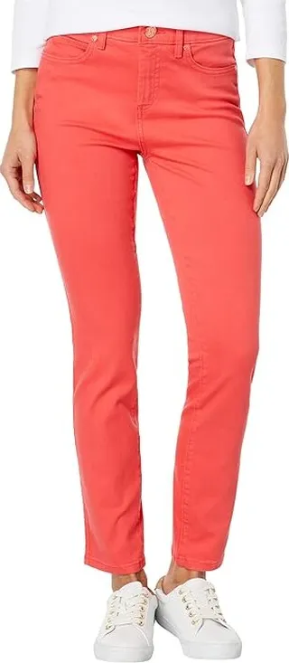 Lilly Pulitzer South Ocean High-Rise Skinny Pants (Spicy Coral) Women's Clothing
