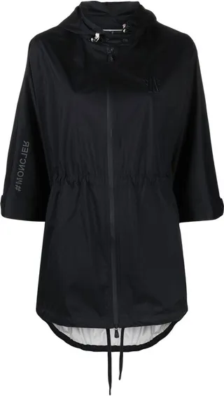 Single-Breasted Hooded Coat