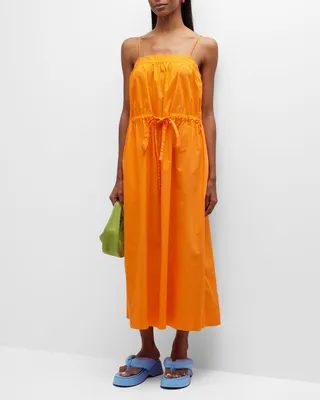 Cotton Maxi Strap Dress