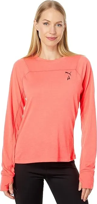 PUMA Seasons Wool Long Sleeve (Salmon) Women's Clothing