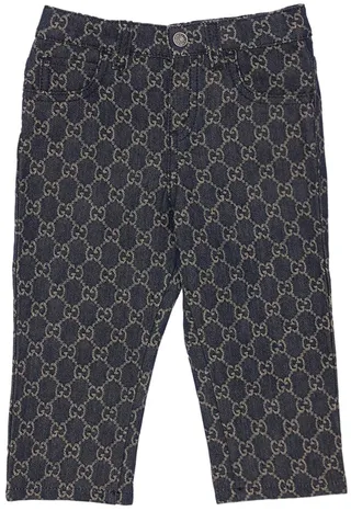 GG cotton denim jacquard jeans