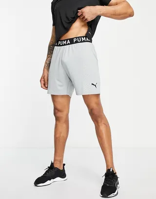 Puma Training Seamless shorts in gray heather