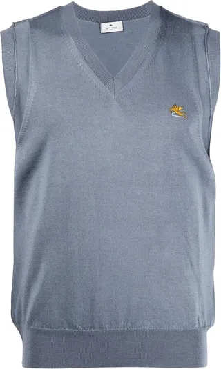 ETRO- V-neck Knitted Vest