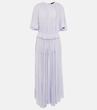 Crepe midi dress