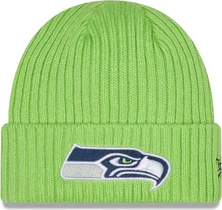 Men's Neon Green Seattle Seahawks Core Classic Cuffed Knit Hat