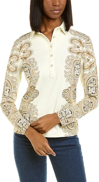 J.Mclaughlin Lauderdale Catalina Cloth Polo Shirt
