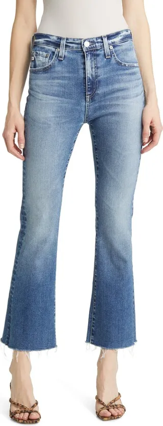 Farrah High Waist Crop Bootcut Jeans