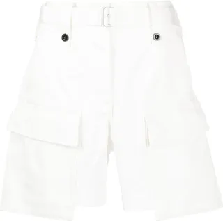 Cargo-Pocket Belted Shorts