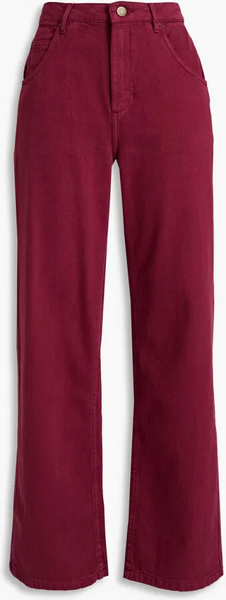 Tineborow high-rise wide-leg jeans