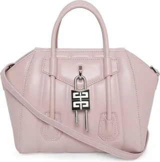 Mini Antigona Lock Bag Blush Pink