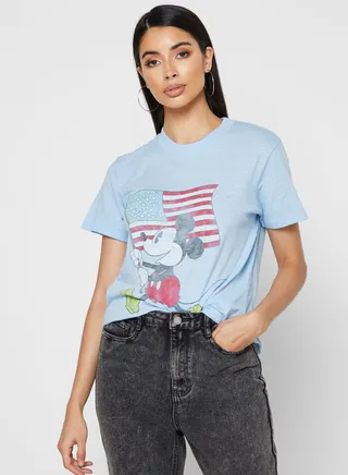 Crew Neck Graphic T-Shirt