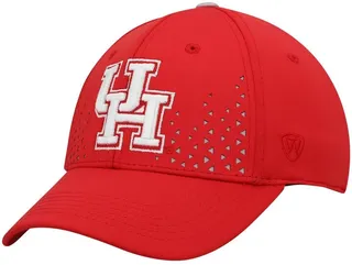 Men's Top of the World Red Houston Cougars Spectra Flex Hat