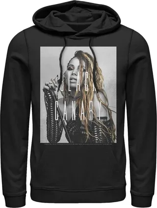 Men's Birds of Prey Canary Portrait Pull Over Hoodie - Black - 2X Large