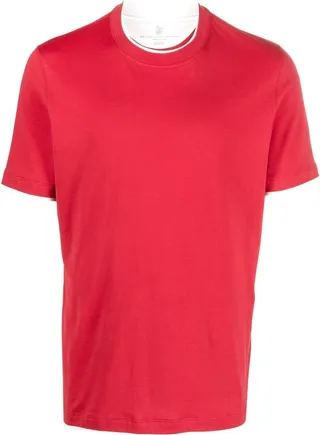 layered short-sleeve T-shirt