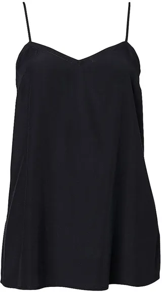 Silk Satin Shoestring Camisole Top