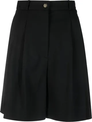 High-Waisted Tailored Shorts