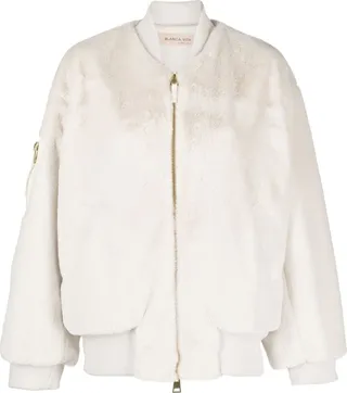 Faux-Fur Bomber Jacket