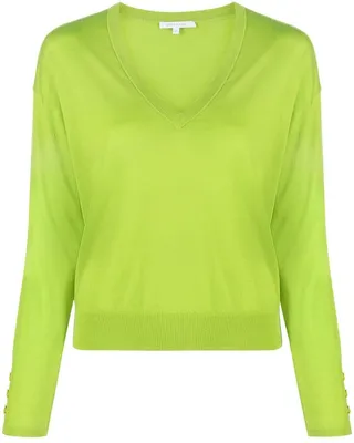 V-neck knitted jumper