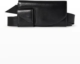 Horizontal Belt Bag in Calf Leather