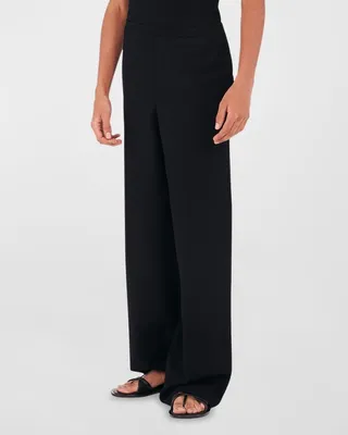 Men's Solid Relaxed-Fit Trousers
