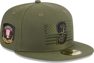 Men's New Era Green Seattle Mariners 2023 Armed Forces Day On-Field 59FIFTY Fitted Hat
