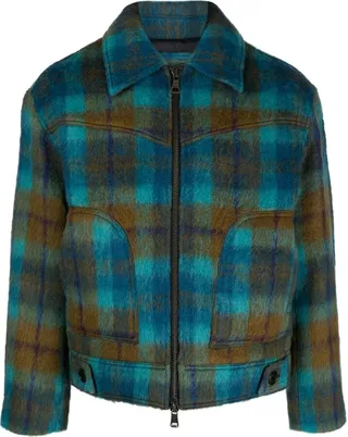 Check Bomber Jacket