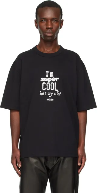 032c Black 'Cry' T-Shirt