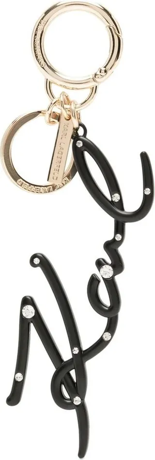 Rhinestone-Embellished Keychain