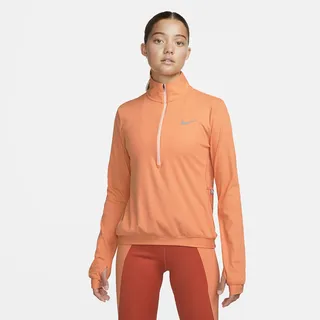 Nike Women's Dri-FIT Element Running Mid Layer in Orange