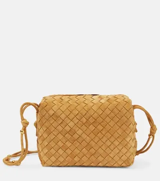 Loop Small suede shoulder bag