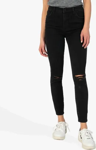 Connie High Rise Fab Ab Denim in Prospective Wash